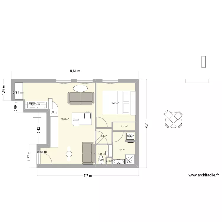 R VERSION SUR MESURE. Plan de 8 et 45 m² R VERSION SUR MESURE. Plan de 8 et 45 m²
