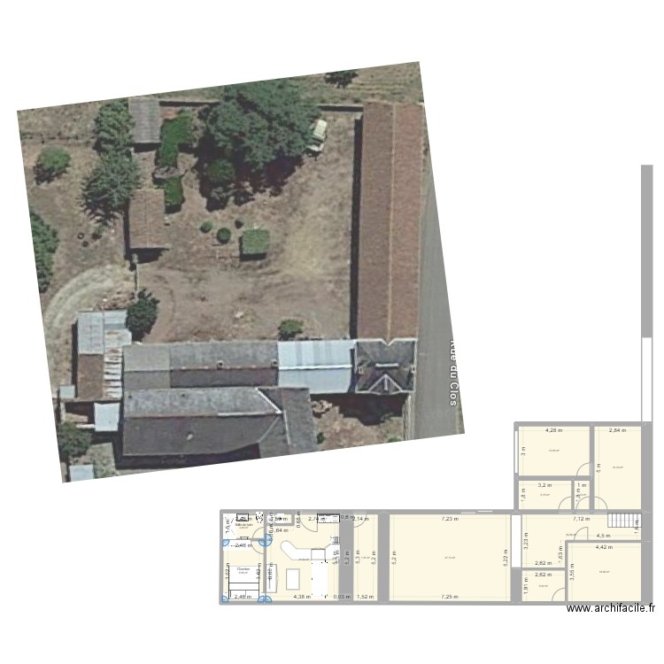 projet 1. Plan de 13 pièces et 152 m2