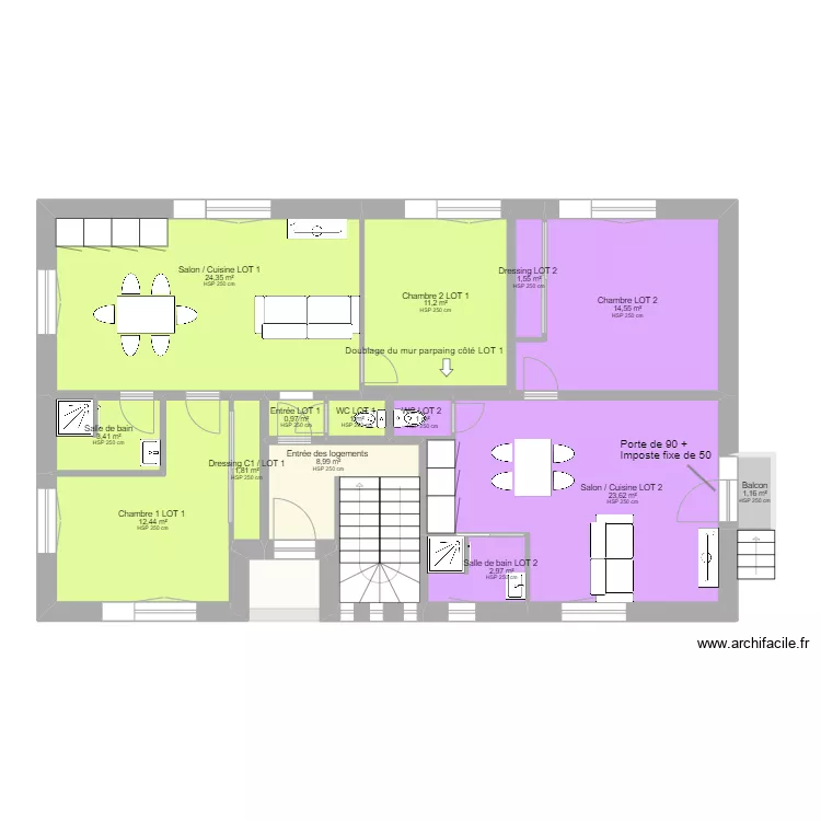 BAULON - Projet -. Plan de BAULON - Projet -. Plan de