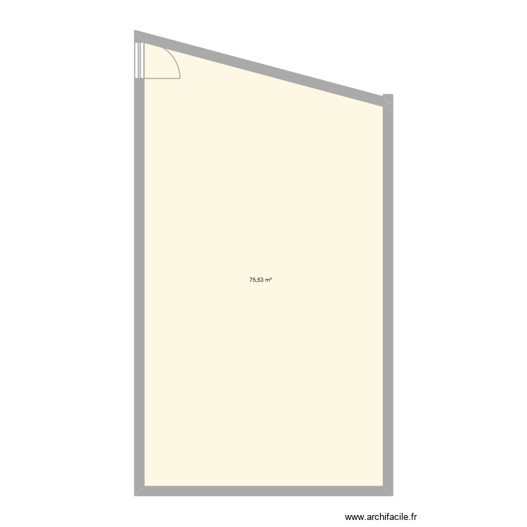 Salle de techno clara et romane 3a. Plan de 0 pièce et 0 m2