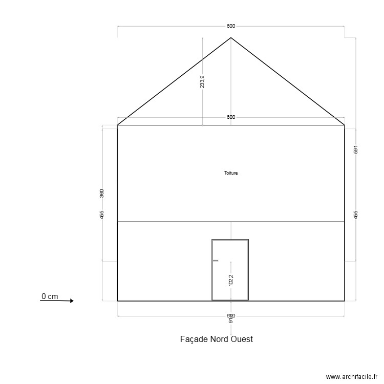 Façade Nord Ouest 12. Plan de 0 pièce et 0 m2