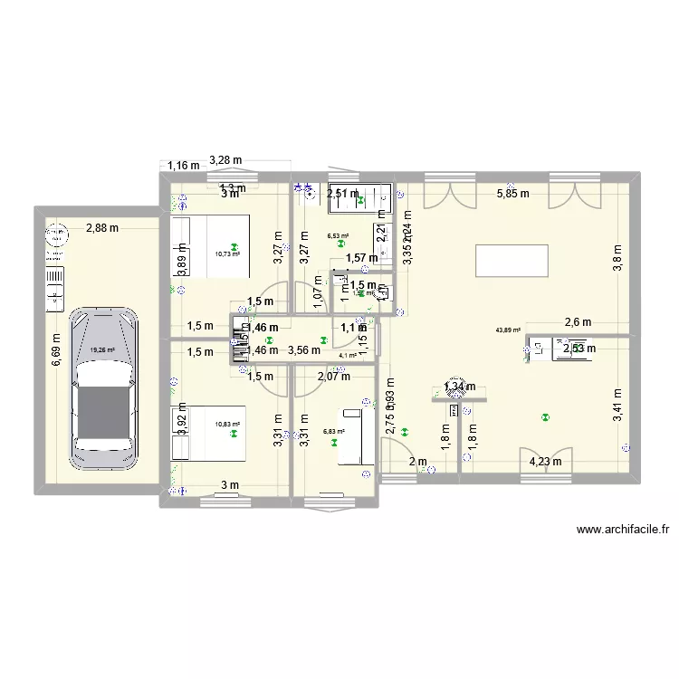 Kervin Original. Plan de 8 et 104 m² Kervin Original. Plan de 8 et 104 m²