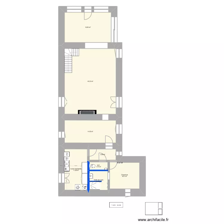 260707 Projet chambre 04 V4. Plan de 8  et 101 m²