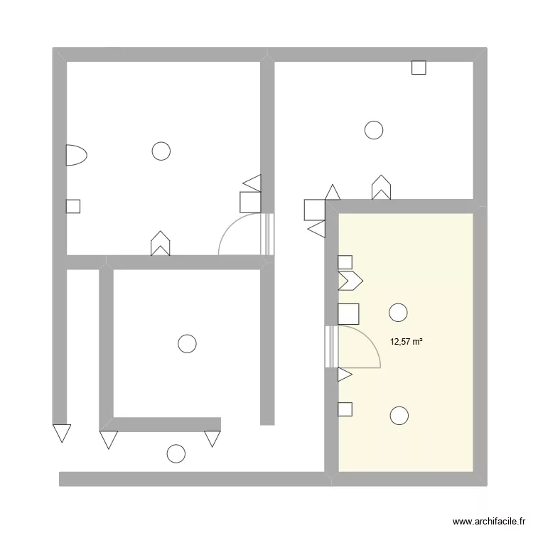 PLemelec. Plan de 1 et 13 m² PLemelec. Plan de 1 et 13 m²