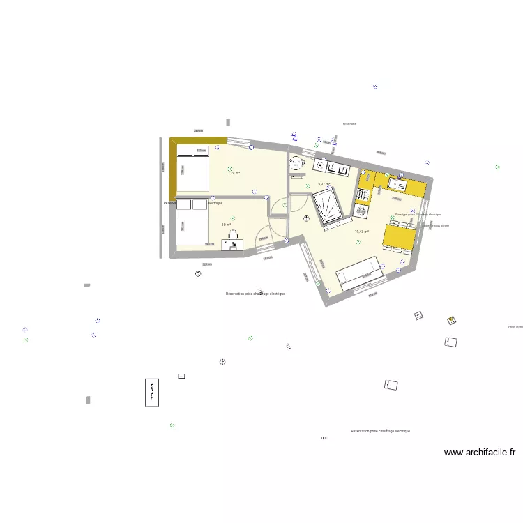 BRETI OSSAT plein pied 3. Plan de 