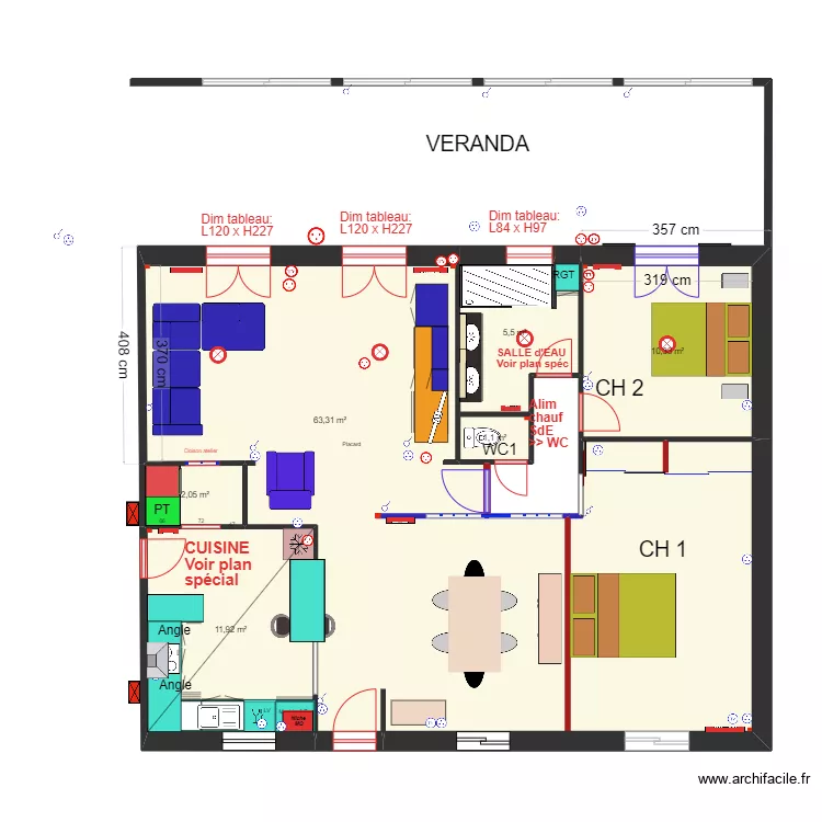 NIEUL Apr&egrave;s travaux  de 2024/2. Plan de 