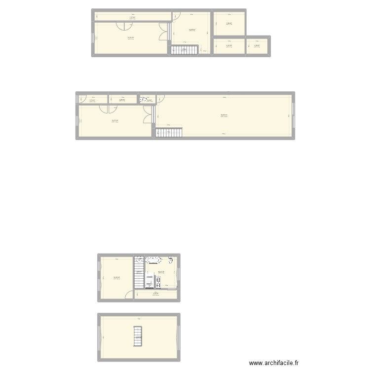 R94 Houchard. Plan de 17 pièces et 213 m2