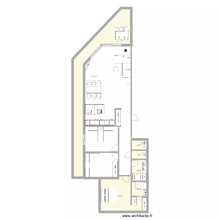 appart alger. Plan de 