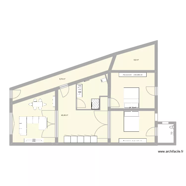 400 Av de jette ( Laurent ). Plan de 4  et 82 m²