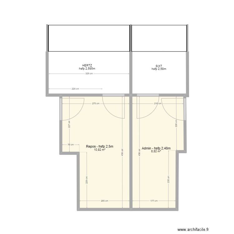 AVIS Montpellier St Roch. Plan de 2 pièces et 20 m2