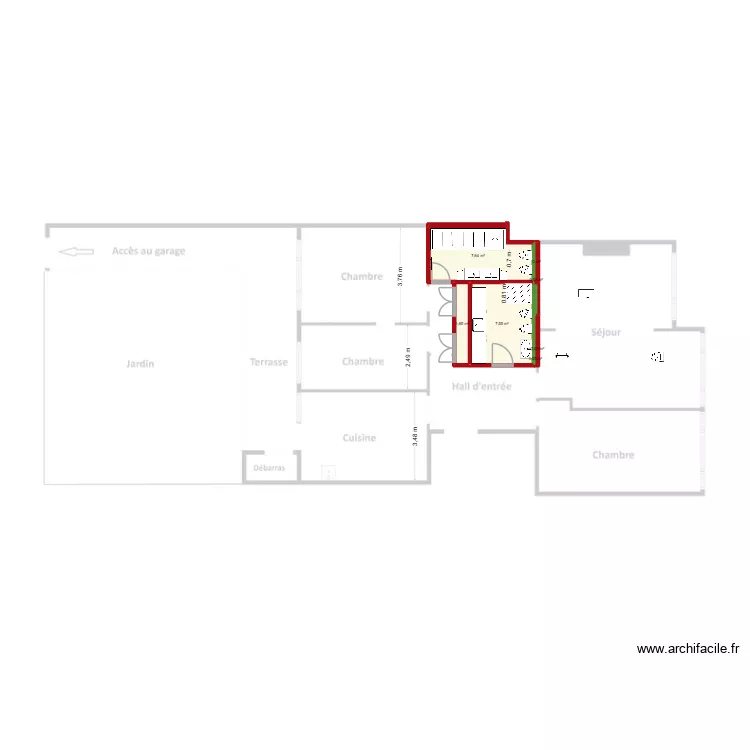 greco3. Plan de 7 pièces et 17 m²