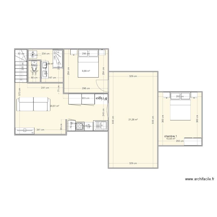 archi. Plan de 8 pièces et 99 m2