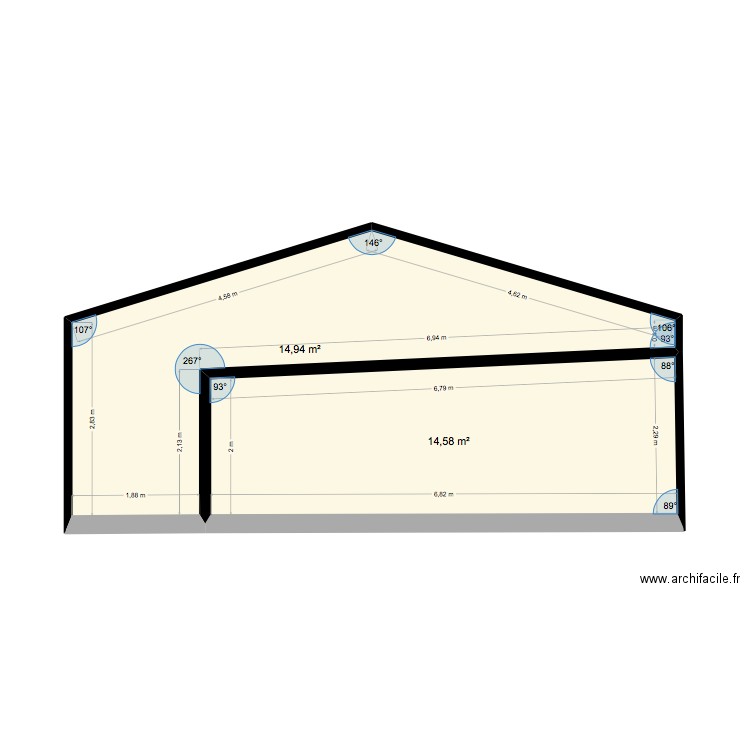Garage espention. Plan de 0 pièce et 0 m2