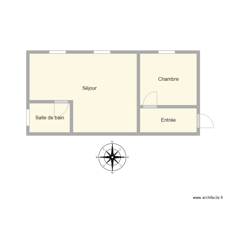 PLAN CALVARIN. Plan de 4 pièces et 16 m2