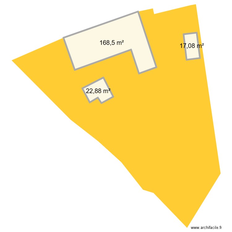 wangenbourg poirier. Plan de 3 pièces et 208 m2