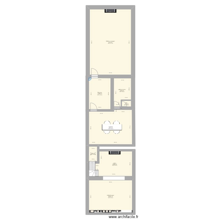 projet ancienville . Plan de 0 pièce et 0 m2