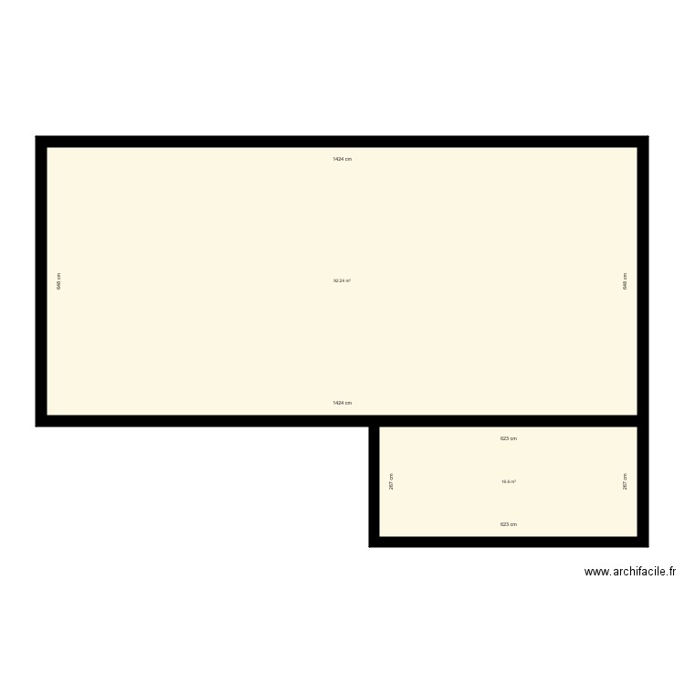 acacia 1ER. Plan de 2 pièces et 109 m2
