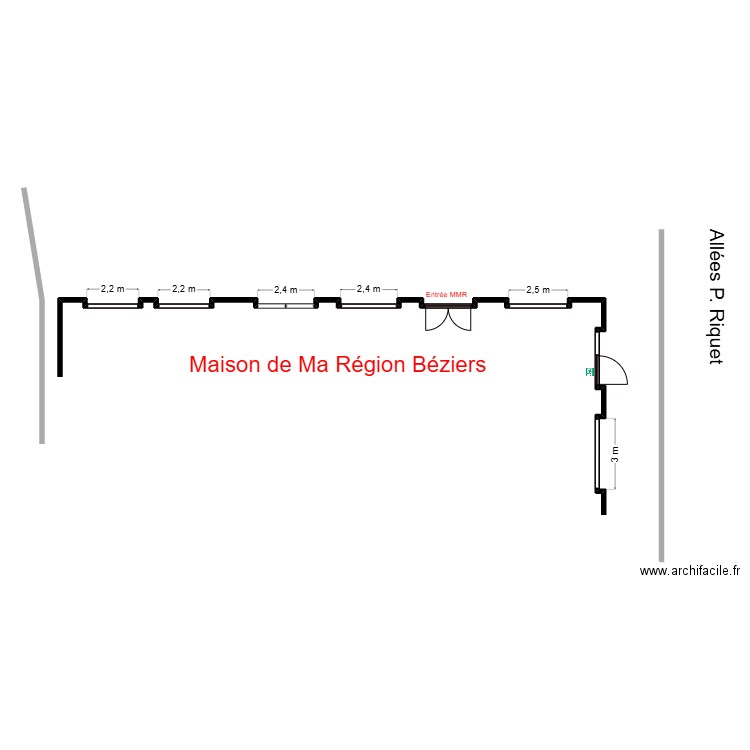 MDRB baies vitrées. Plan de 0 pièce et 0 m2