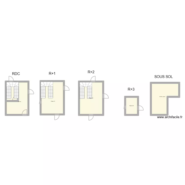 350602878. Plan de 6  et 85 m²