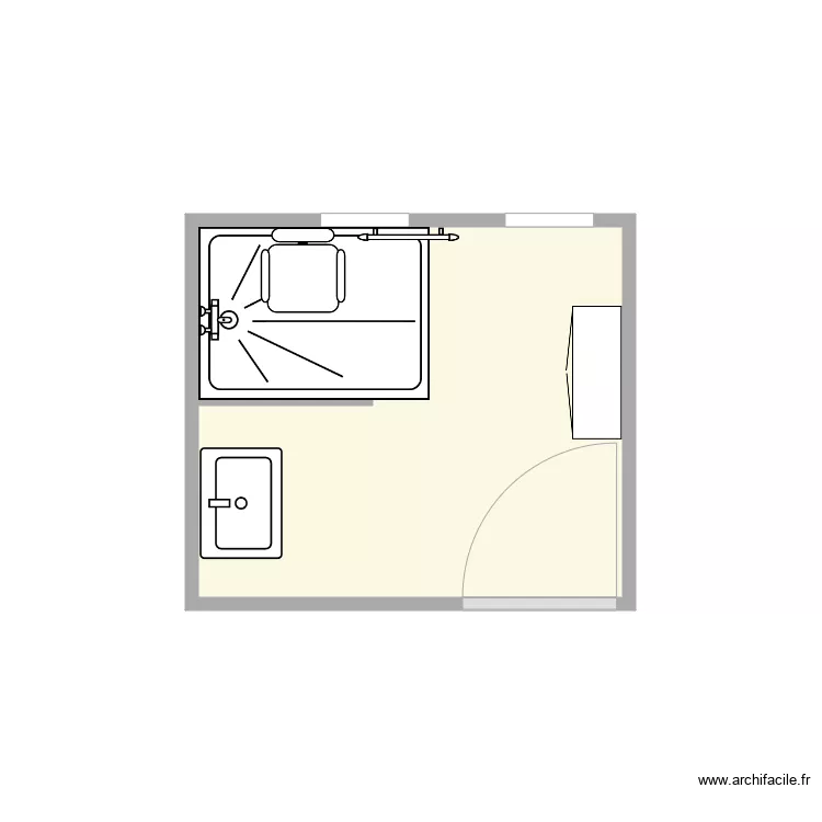 Plan apr&egrave;s travaux Le Mat. Plan de 