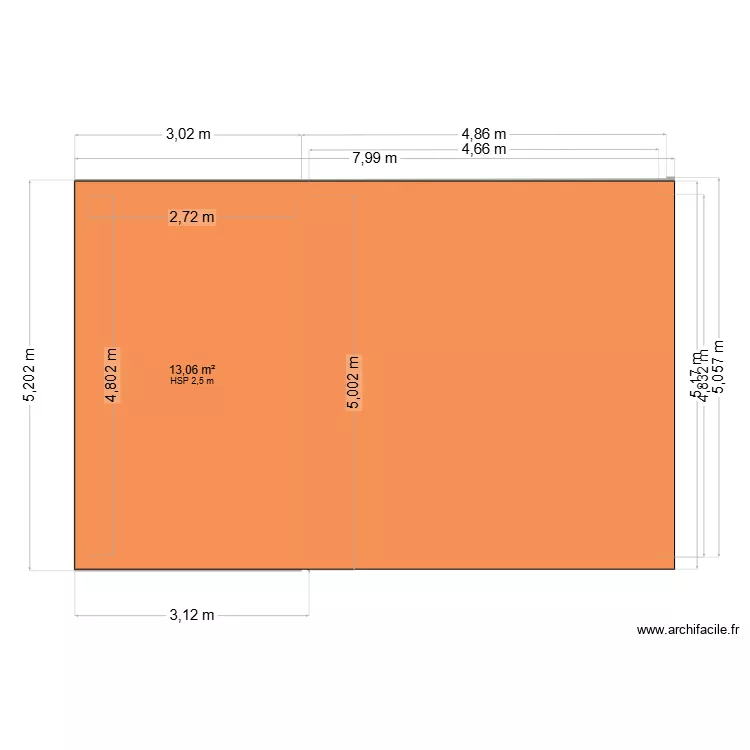 abri. Plan de 1 et 13 m² abri. Plan de 1 et 13 m²