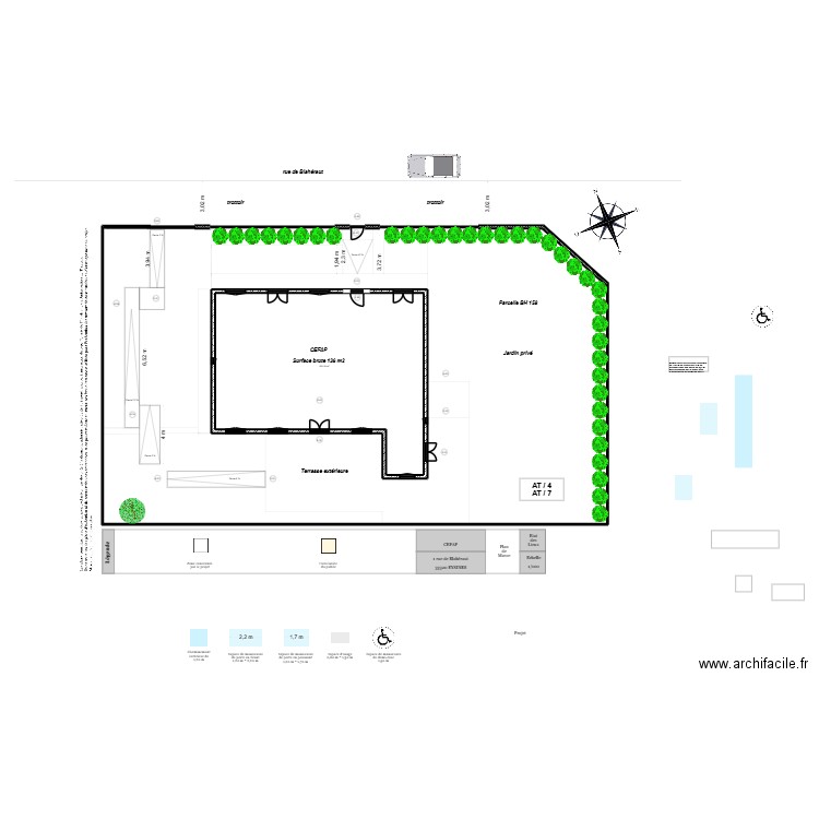 MASSE 100 edl eysines. Plan de 1 pièce et 141 m2