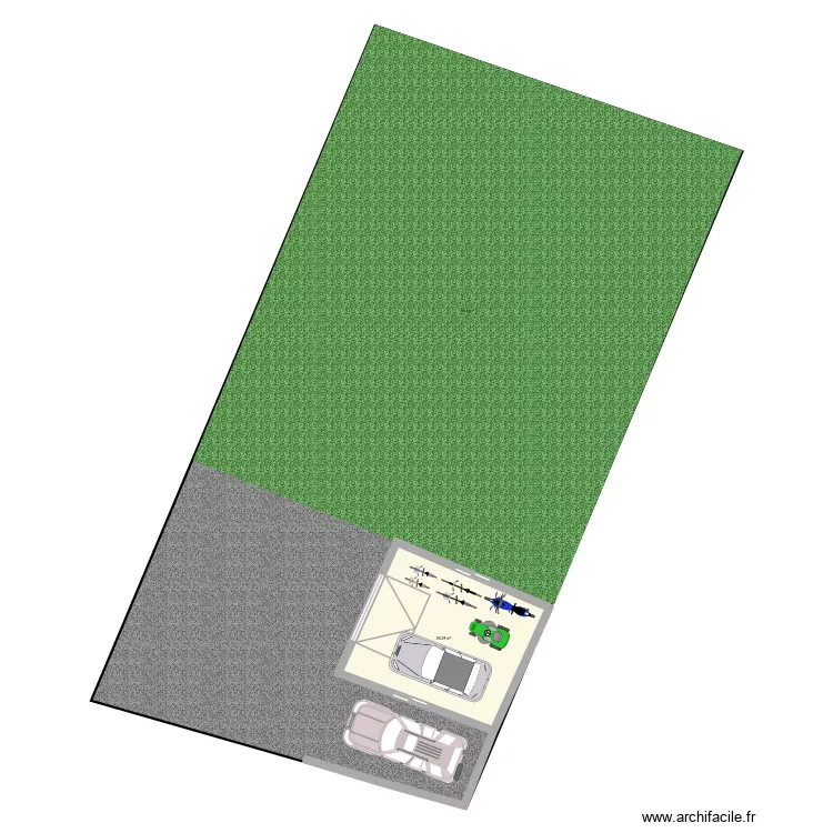 garage en face eglise. Plan de 1 Pièce et 35 m² garage en face eglise. Plan de 1 Pièce et 35 m²
