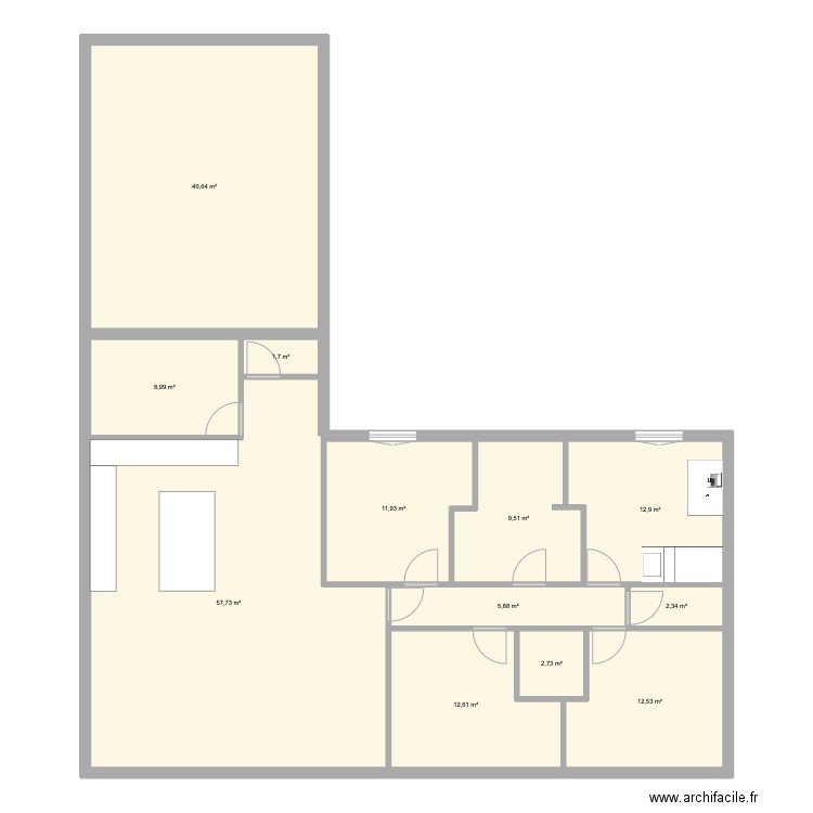 Moirax. Plan de 12 pièces et 179 m2