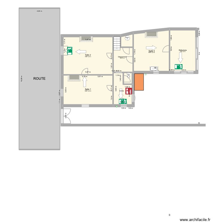 Ecole 1. Plan de 0 pièce et 0 m2