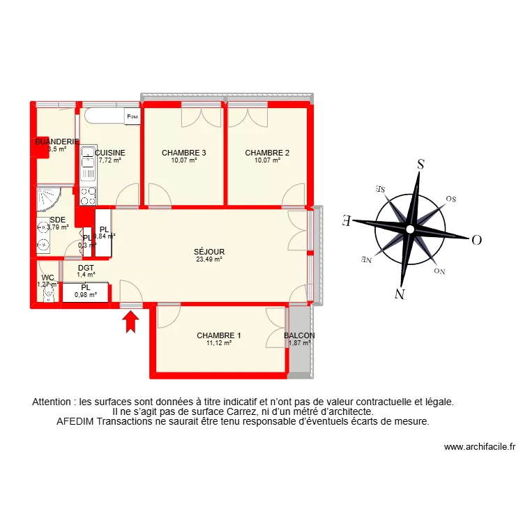 BI26194-. Plan de 