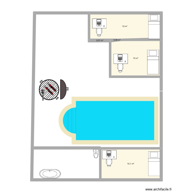 original. Plan de 0 pièce et 0 m2