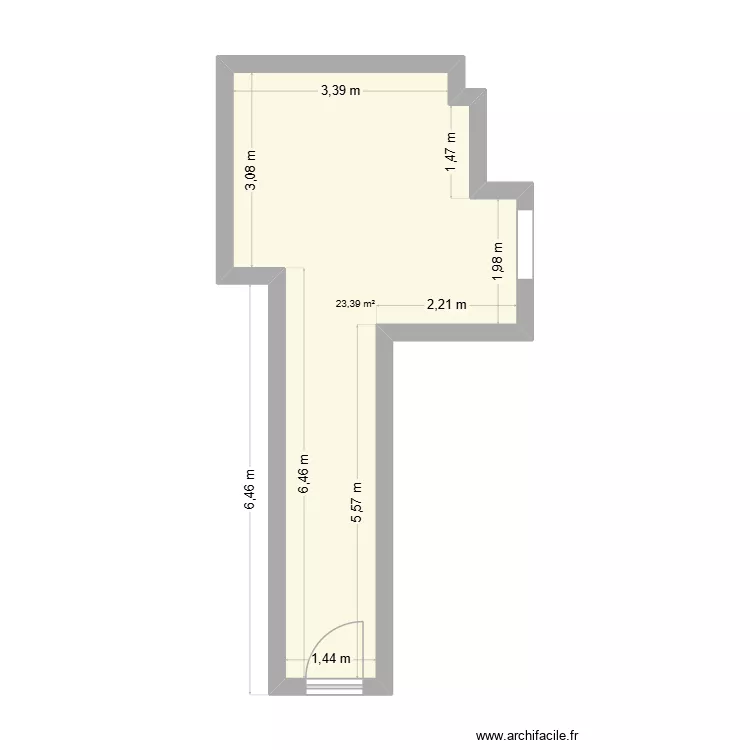 locale poubelle k2 palace. Plan de 1  et 23 m²