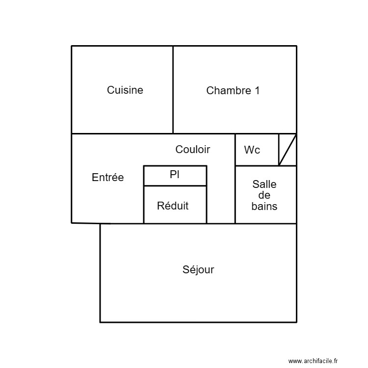 QUIMPER CLENET . Plan de 8 pièces et 29 m2