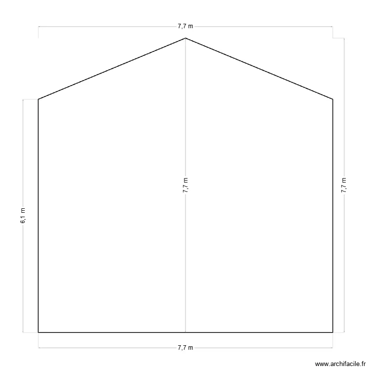 facade. Plan de facade. Plan de