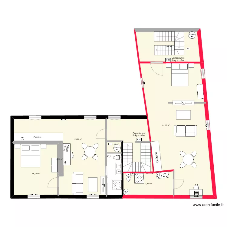 Plan ENEDIS comble. Plan de 