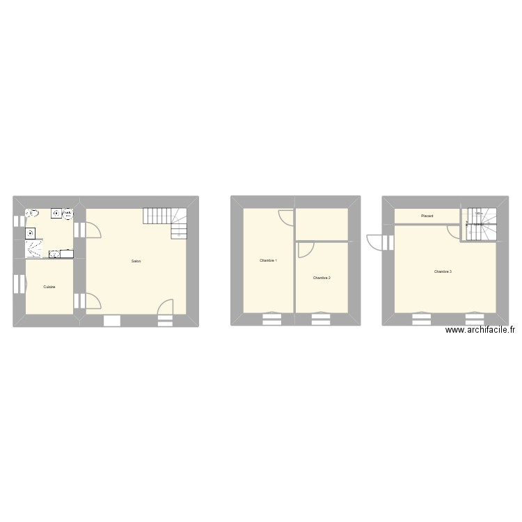 pertuis. Plan de 9 pièces et 100 m2