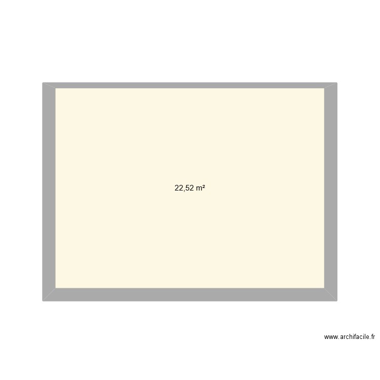 mezzanine bureau indus. Plan de 1 pièce et 23 m2