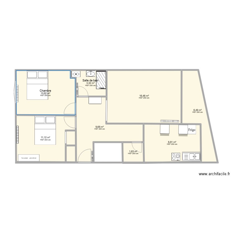 appârtement3. Plan de 0 pièce et 0 m2