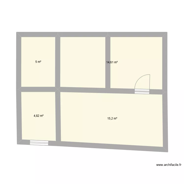 hhhh. Plan de 4  et 40 m²