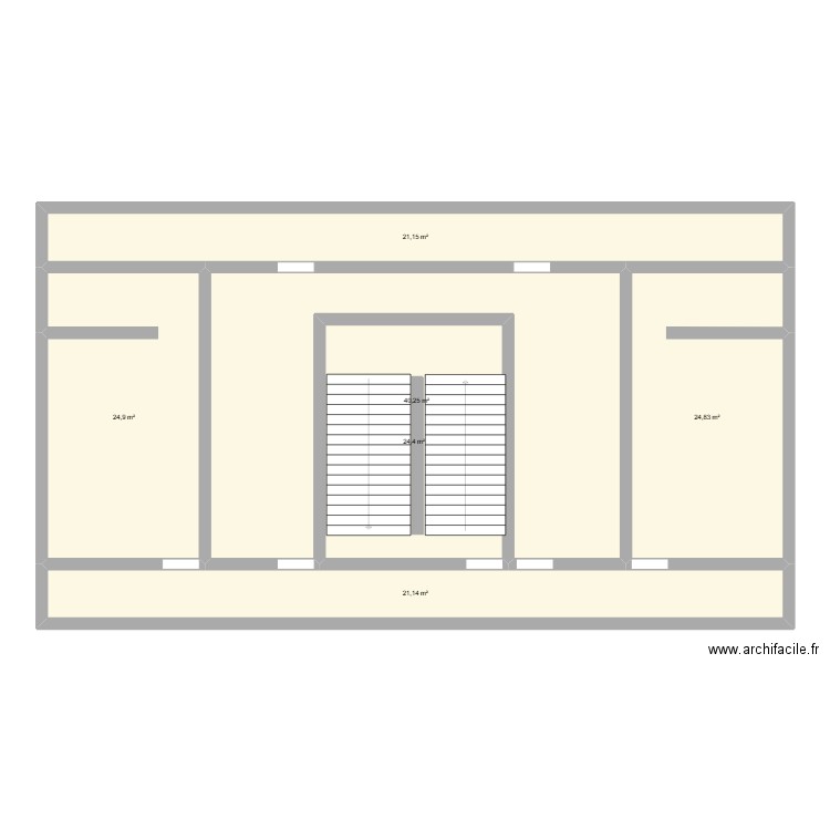 plan archi Lilian. Plan de 6 pièces et 157 m2