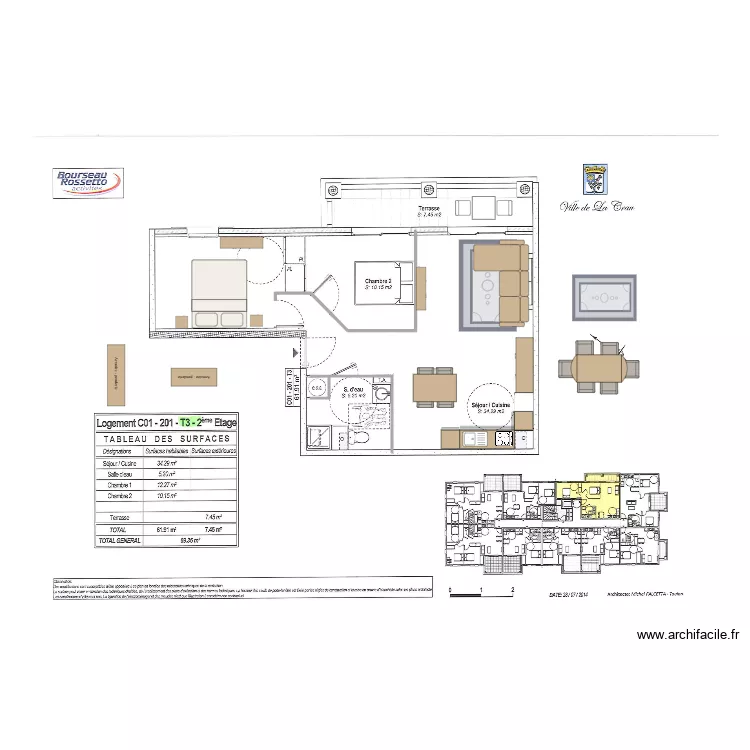 Appartement Mathis A201. Plan de Appartement Mathis A201. Plan de