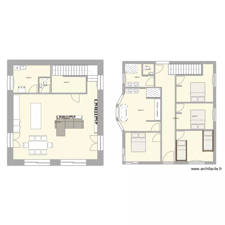 Charmettes v2. Plan de 9 Pièces et 153 m² Charmettes v2. Plan de 9 Pièces et 153 m²