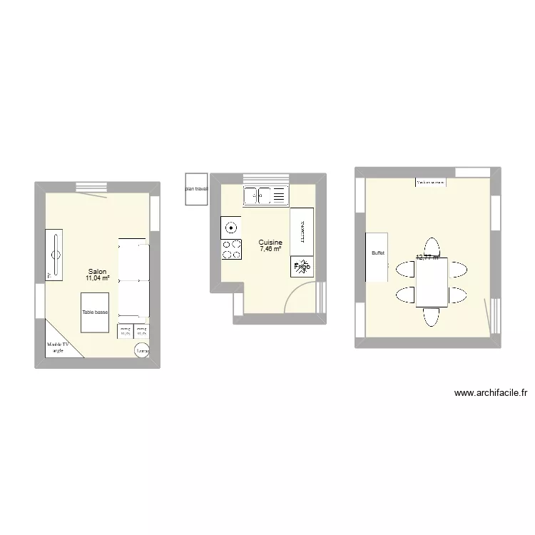 am&eacute;nagement. Plan de 