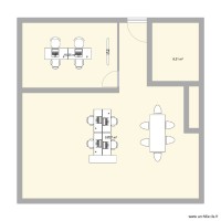 proposition d'aménagement bureau Dardilly LBAI