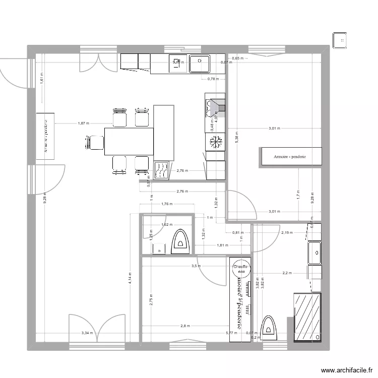 Comp&egrave;re Guilleri 2026 03 11 01 Meubles. Plan de 2  et 83 m²