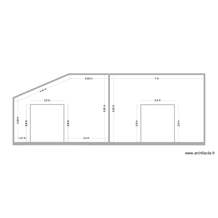 Les vergers. Plan de 4 pièces et 67 m²