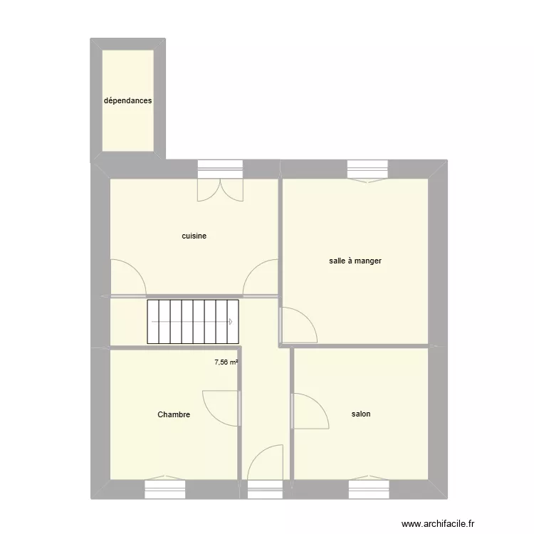 LE POTTIER &eacute;tat initial. Plan de 