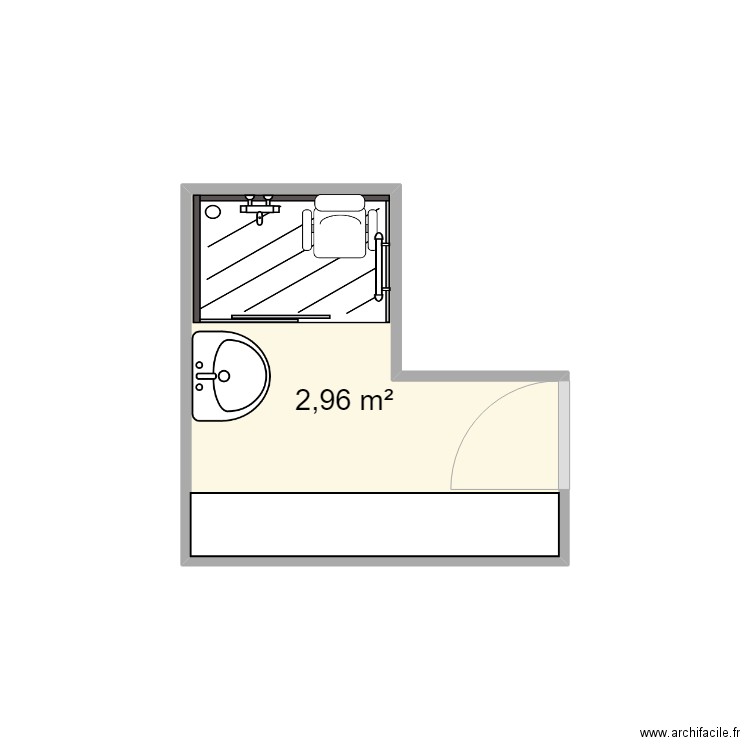 SDB Shenouda. Plan de 0 pièce et 0 m2