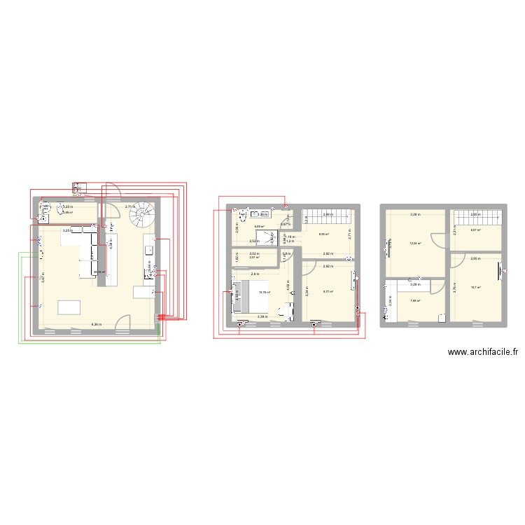 CALUIRE elec. Plan de 11 pièces et 117 m2