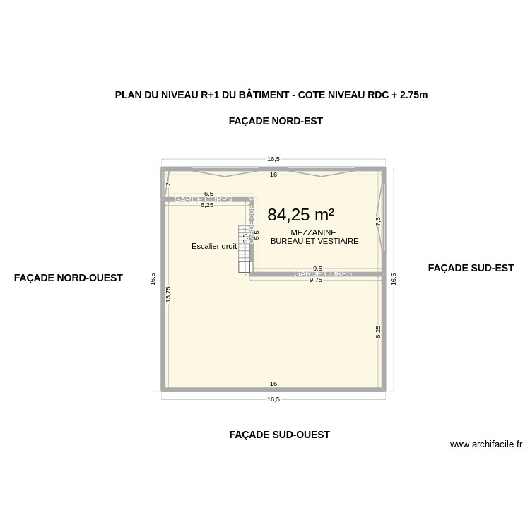 BAT PLAN DU R+1. Plan de 0 pièce et 0 m2